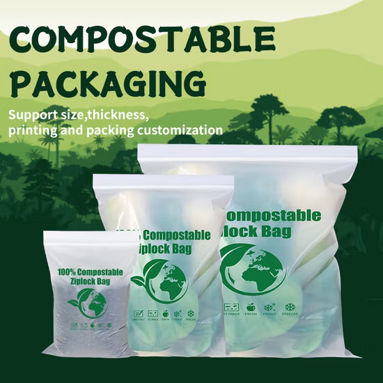 Eco Friendly Compostable Biodegradable Corn Starch /Pbat/PLA T-Shirt Shopping/Packing Bags Plastic Shopping Bag Ok Compostable