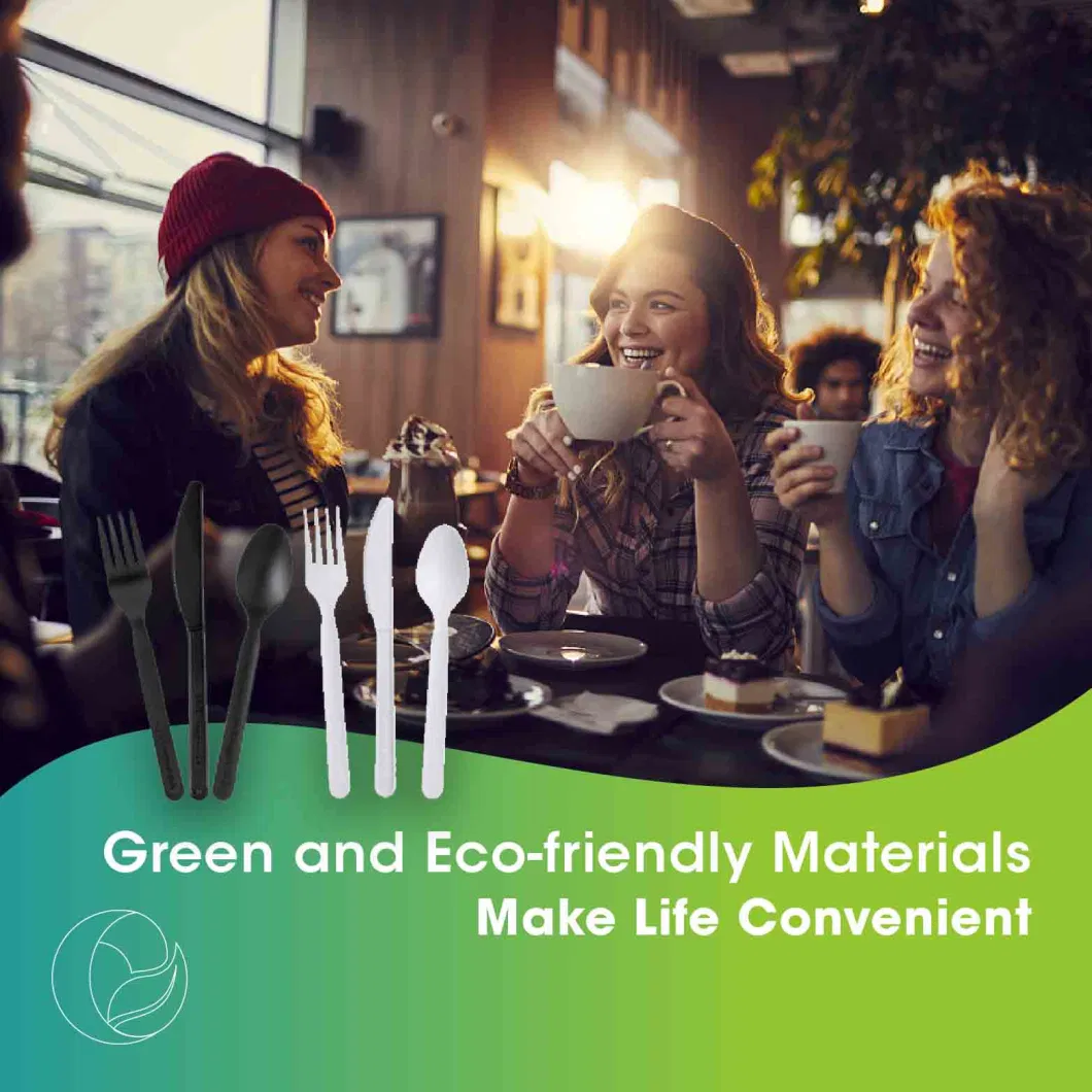 Eco Friendly Biodegradable Disposable Cornstarch PLA Cutlery for Restaurant