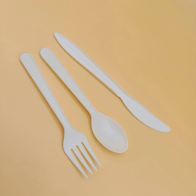 Biodegradable Corn Starch Disposable Knife and Fork Spoon Hot Sale Cutlery