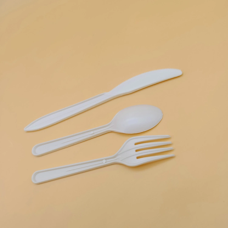 Biodegradable Corn Starch Disposable Knife and Fork Spoon Hot Sale Cutlery