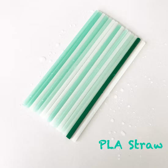 8*200 Biodegradable Compostable PLA Drinking Straw Custom Logo Factory Price