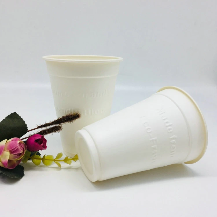 White Disposable Recycle Biodegradable Corn Starch Cup Wholesale