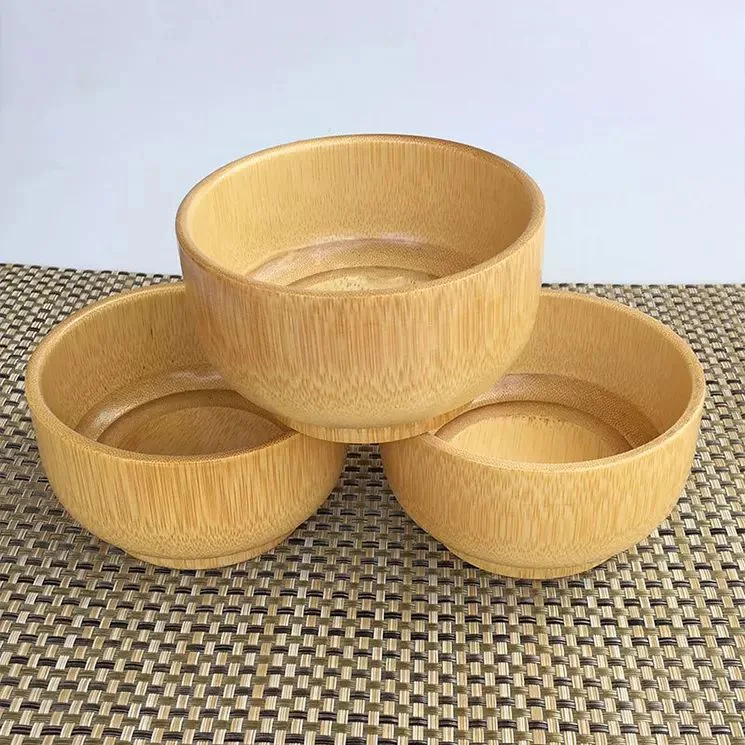 Resuable Kitchenware Bamboo Salad Bowl Kitchen Utensils Cookware