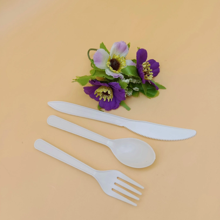 Biodegradable Corn Starch Disposable Knife and Fork Spoon Hot Sale Cutlery