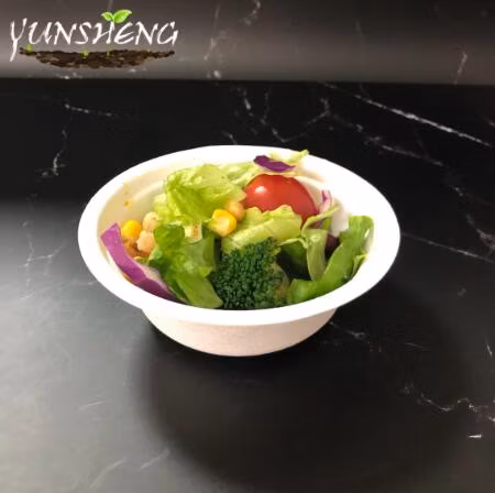 Одноразовая компостируемая индивидуальная коричневая бумажная миска производства Eco