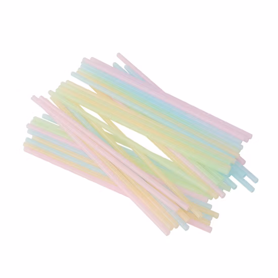 Одноразовые компостируемые соломинки для питья из PLA в индивидуальной упаковке, биоразлагаемые